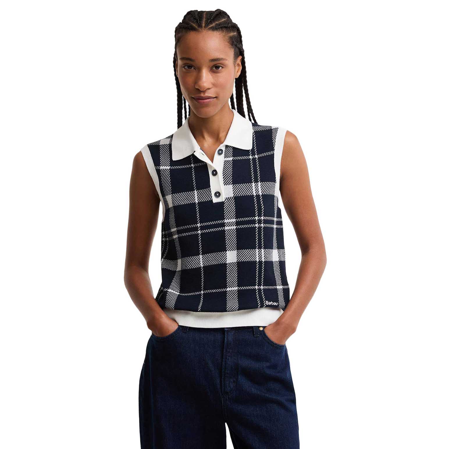 Barbour Allerdale Tartan Knitted Vest